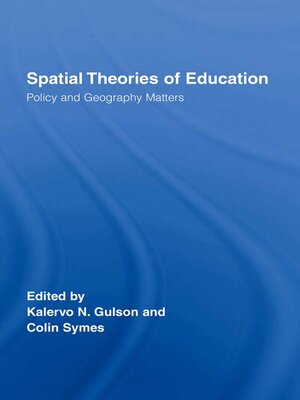 cover image of Spatial Theories of Education